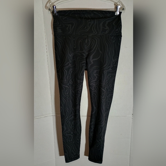 Vogalicious Black Patterned Leggings Size Large - Picture 1 of 5